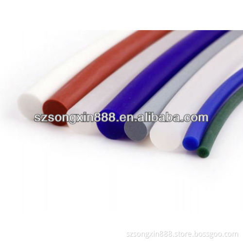 Different colors flexible silicone solid cord